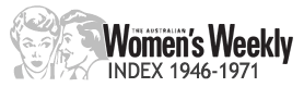 Australian Women's Weekly Index 1946-1971